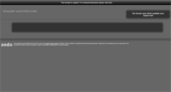 Desktop Screenshot of kraeuter-und-mehr.com