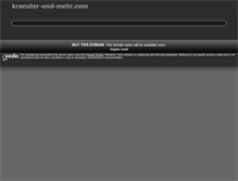 Tablet Screenshot of kraeuter-und-mehr.com